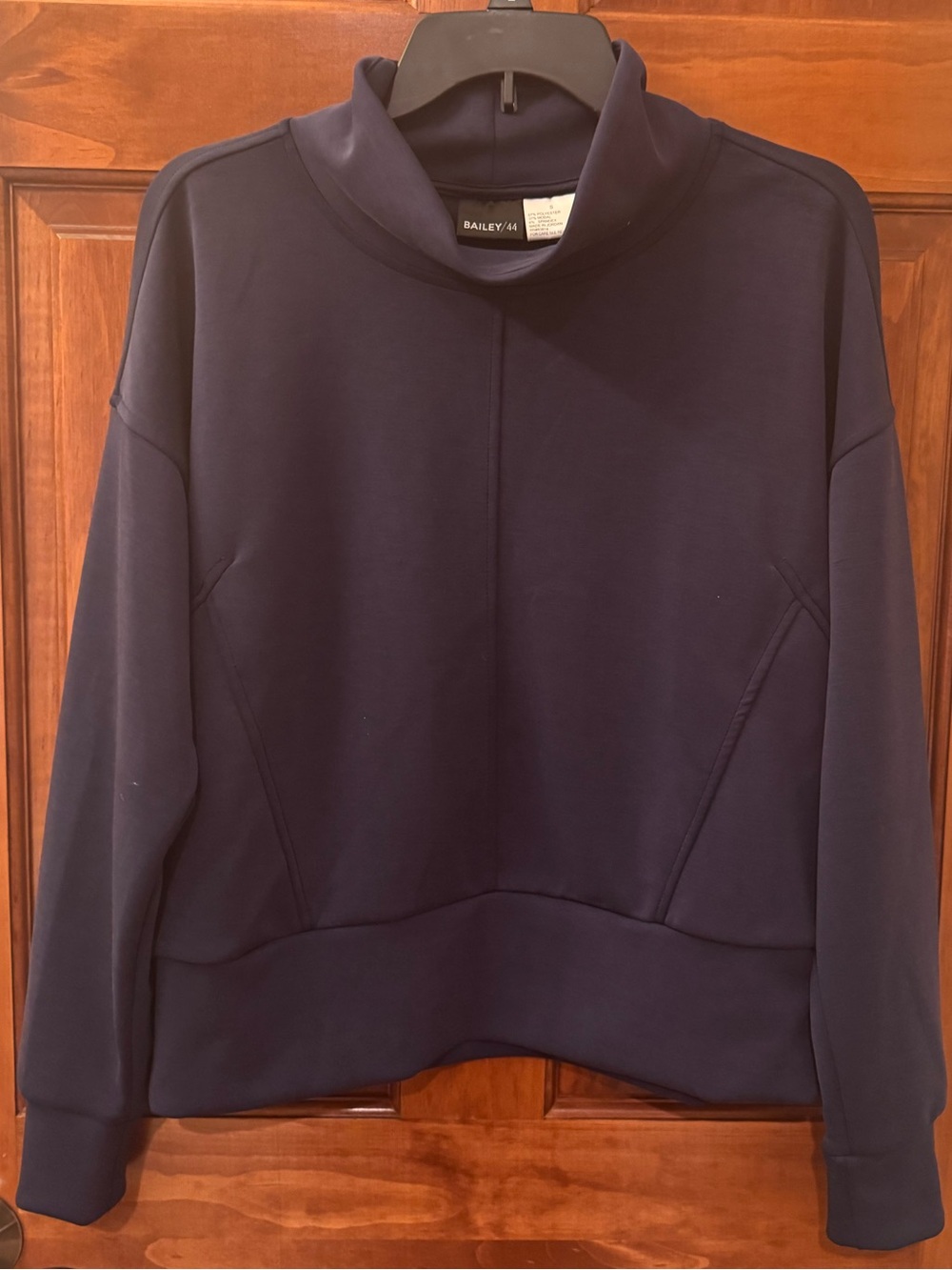 Bailey 44 Navy Funnel Neck Pullover Sweater
